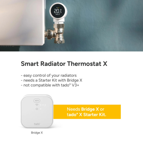 tado° Smart Radiator Thermostat X - App Controlled Heating Controller