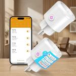 SURFOU Smart WiFi Plug - Energy Monitoring, Voice Control, 2-Pack