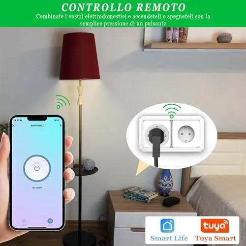 SURFOU Smart WiFi Plug - Energy Monitoring, Voice Control, 2-Pack