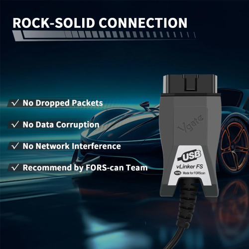 VGATE vLinker FS USB FORScan OBD2 Adapter with HS/MS-CAN Auto Switch