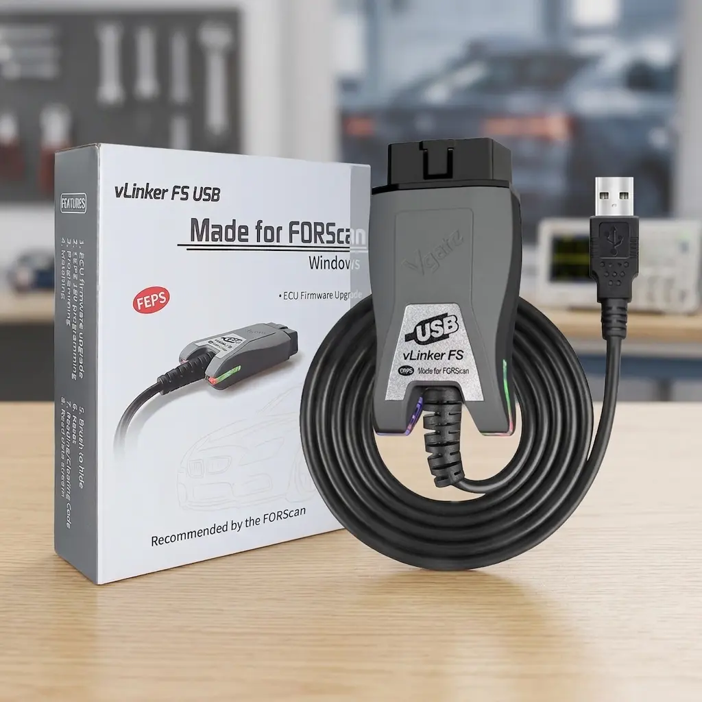 VGATE vLinker FS USB FORScan OBD2 Adapter with HS/MS-CAN Auto Switch