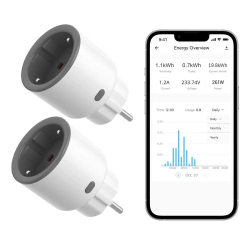 SONOFF S60TPF WiFi Smart Plug with Energy Monitoring - 16A 4000W (Pack of 2)
