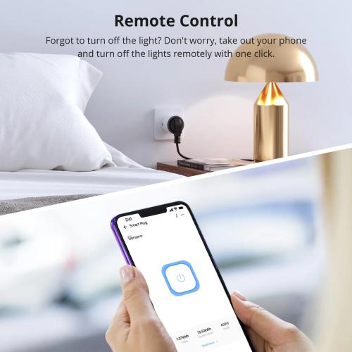 SONOFF S60TPF WiFi Smart Plug with Energy Monitoring - 16A 4000W (Pack of 2)