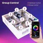 MOES Smart Matter E14 LED Bulb - RGBCW WiFi Dimmable Lamp with Music Sync