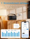 Meross Smart WiFi Plug with Energy Monitoring - 16A Timer Socket, 2-Pack