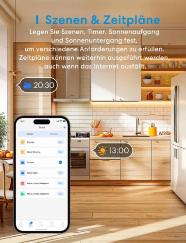 Meross Smart WiFi Plug with Energy Monitoring - 16A Timer Socket, 2-Pack