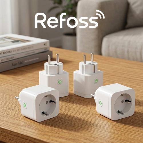 Refoss Smart WiFi Socket with Programmable Timer, Mini Smart Plug, Compatible with Alexa and Google Home, Pack of 4