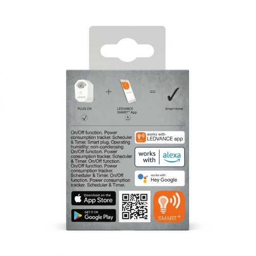 LEDVANCE Smart Wi-Fi Socket with Energy Monitoring - Swiss Type J Plug