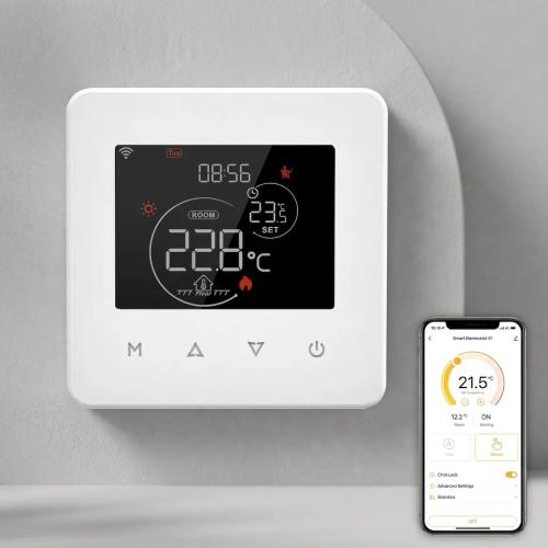 MOES Smart WiFi Thermostat for Water/Gas Boiler Heating - Touch Panel, Hub-Free