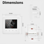 MOES Smart WiFi Thermostat for Water/Gas Boiler Heating - Touch Panel, Hub-Free