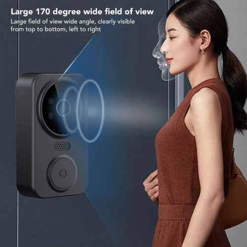 Wireless Video Doorbell Camera with 4.3-Inch Display & 1080P HD Peephole Viewer