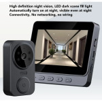 Wireless Video Doorbell Camera with 4.3-Inch Display & 1080P HD Peephole Viewer
