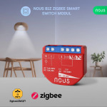 NOUS B1Z ZigBee 3.0 Smart Switch Module, 1-Channel Dry Contact Relay with Power Monitoring
