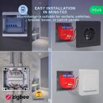 NOUS B1Z ZigBee 3.0 Smart Switch Module, 1-Channel Dry Contact Relay with Power Monitoring