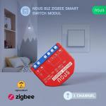 NOUS B1Z ZigBee 3.0 Smart Switch Module, 1-Channel Dry Contact Relay with Power Monitoring