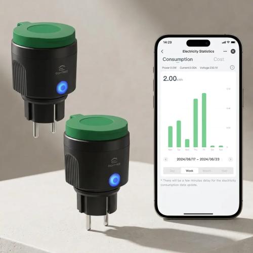 EIGHTREE IP64 Waterproof Outdoor Smart WiFi Socket with Power Monitoring - 16A