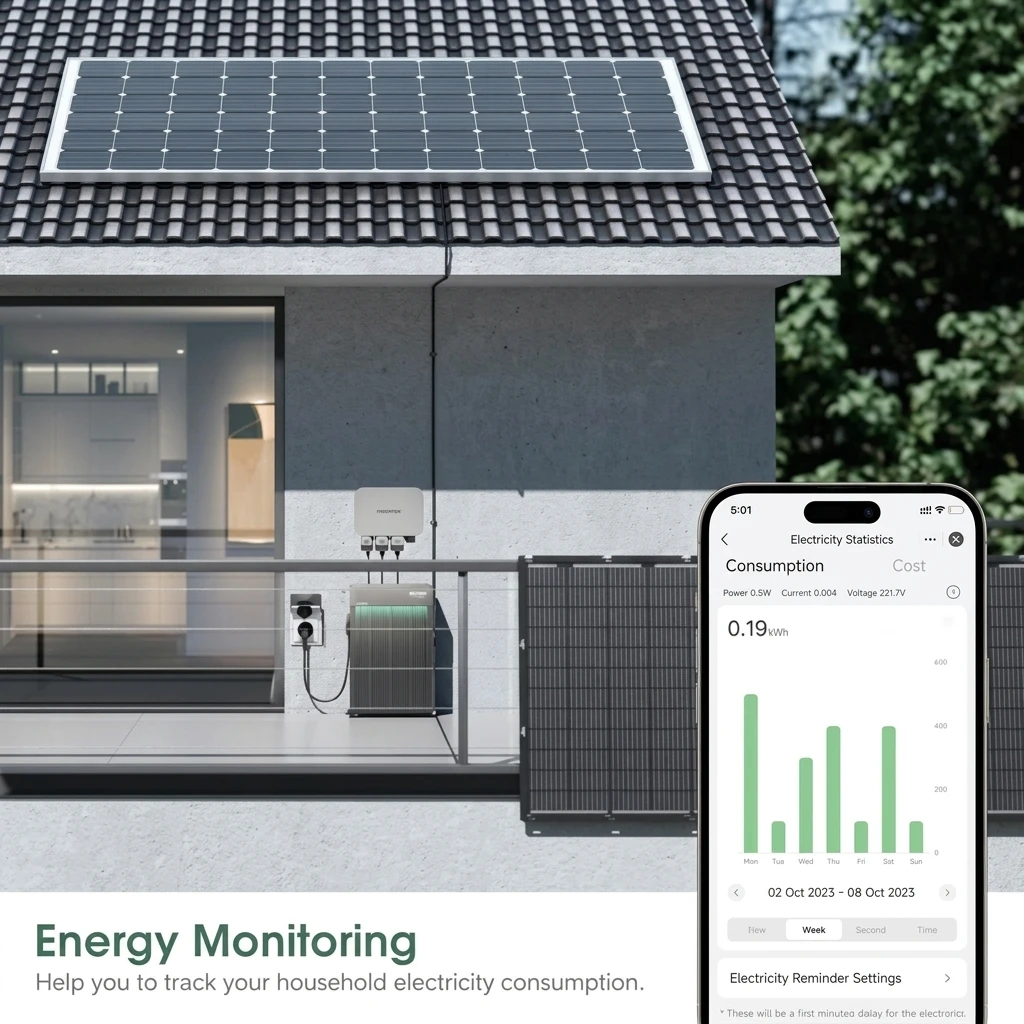 EIGHTREE IP64 Waterproof Outdoor Smart WiFi Socket with Power Monitoring - 16A 4