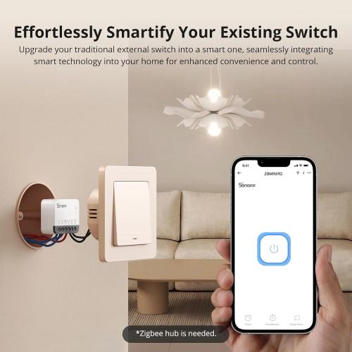SONOFF ZBMINIR2 Zigbee 3.0 Extreme Smart Switch - Tiny Form Factor