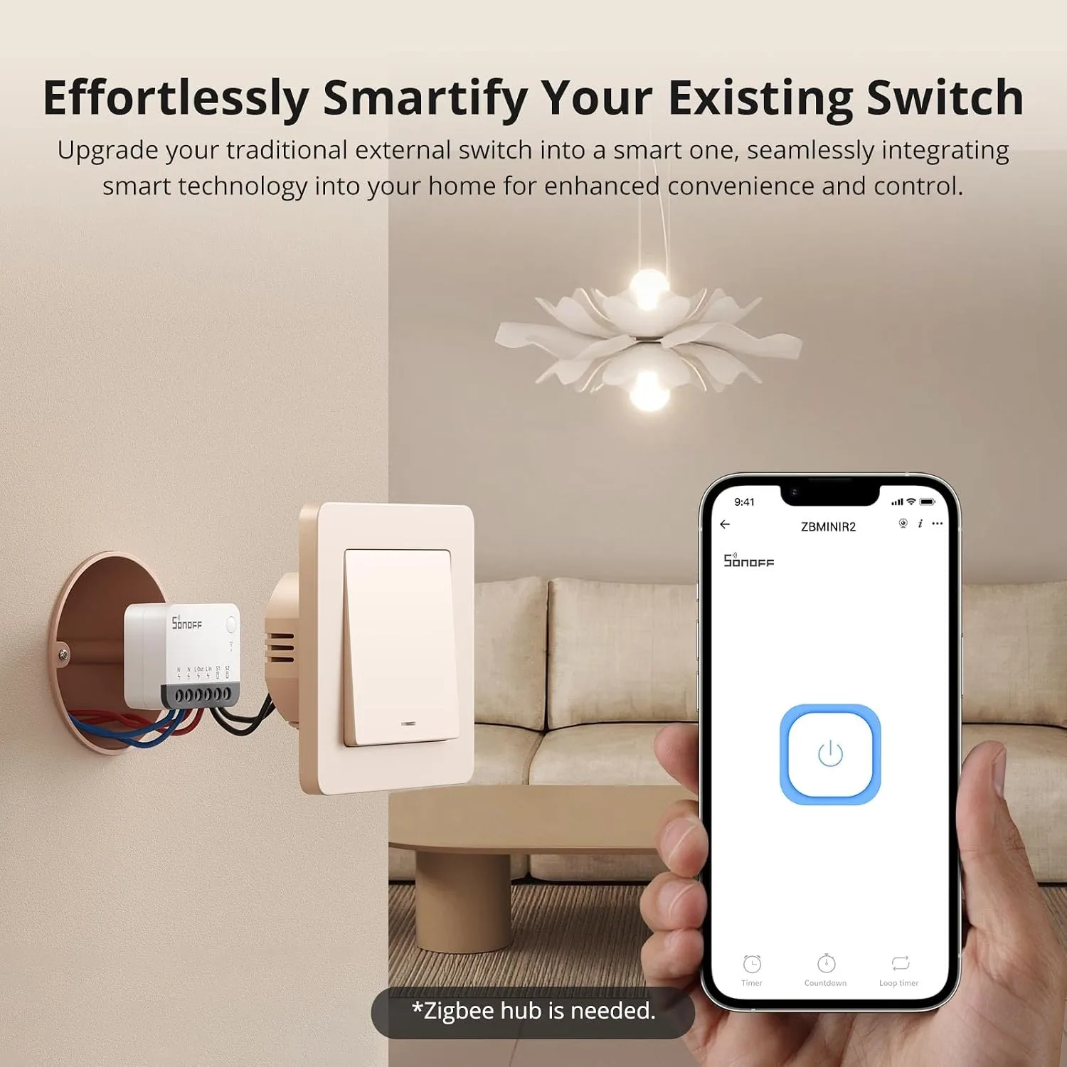 SONOFF ZBMINIR2 Zigbee 3.0 Extreme Smart Switch - Tiny Form Factor 2