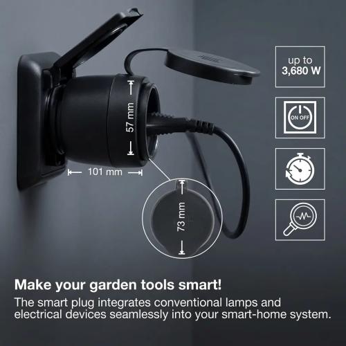 LEDVANCE SMART+ ZigBee Outdoor Smart Plug with Energy Monitoring - IP44