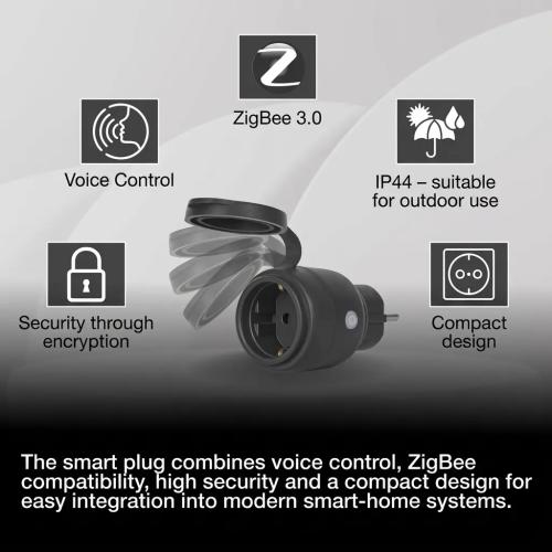 LEDVANCE SMART+ ZigBee Outdoor Smart Plug with Energy Monitoring - IP44