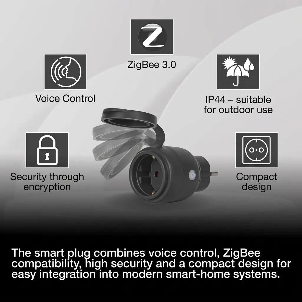 LEDVANCE SMART+ ZigBee Outdoor Smart Plug with Energy Monitoring - IP44 3