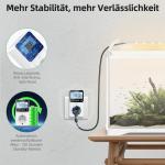 Digital Timer Made to Measure German Version Socket with 25 Configurable Weekly Day and Minute Programmes, LCD Display Digital Electric Timer for Indoor 3680 W Pack of 2