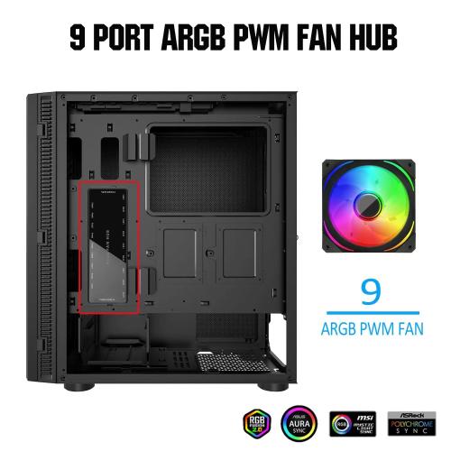 LF-99 ARGB & PWM Fan Hub