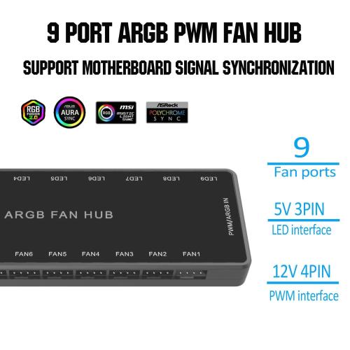 LF-99 ARGB & PWM Fan Hub