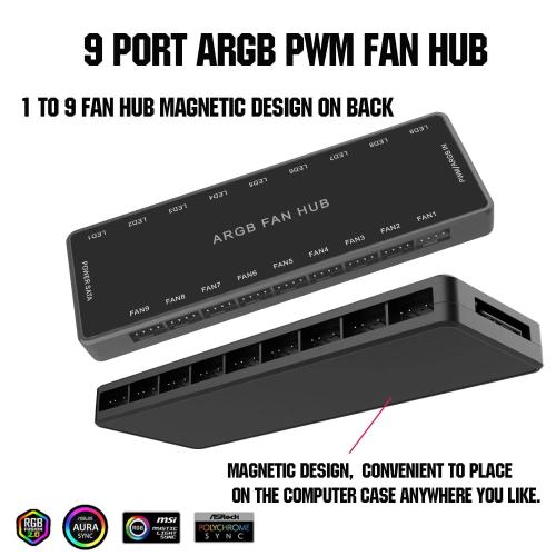 LF-99 ARGB & PWM Fan Hub