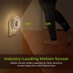 AUVON Sunglow Motion Sensor Plug-In LED Night Light Socket, Warm White, 2-Pack