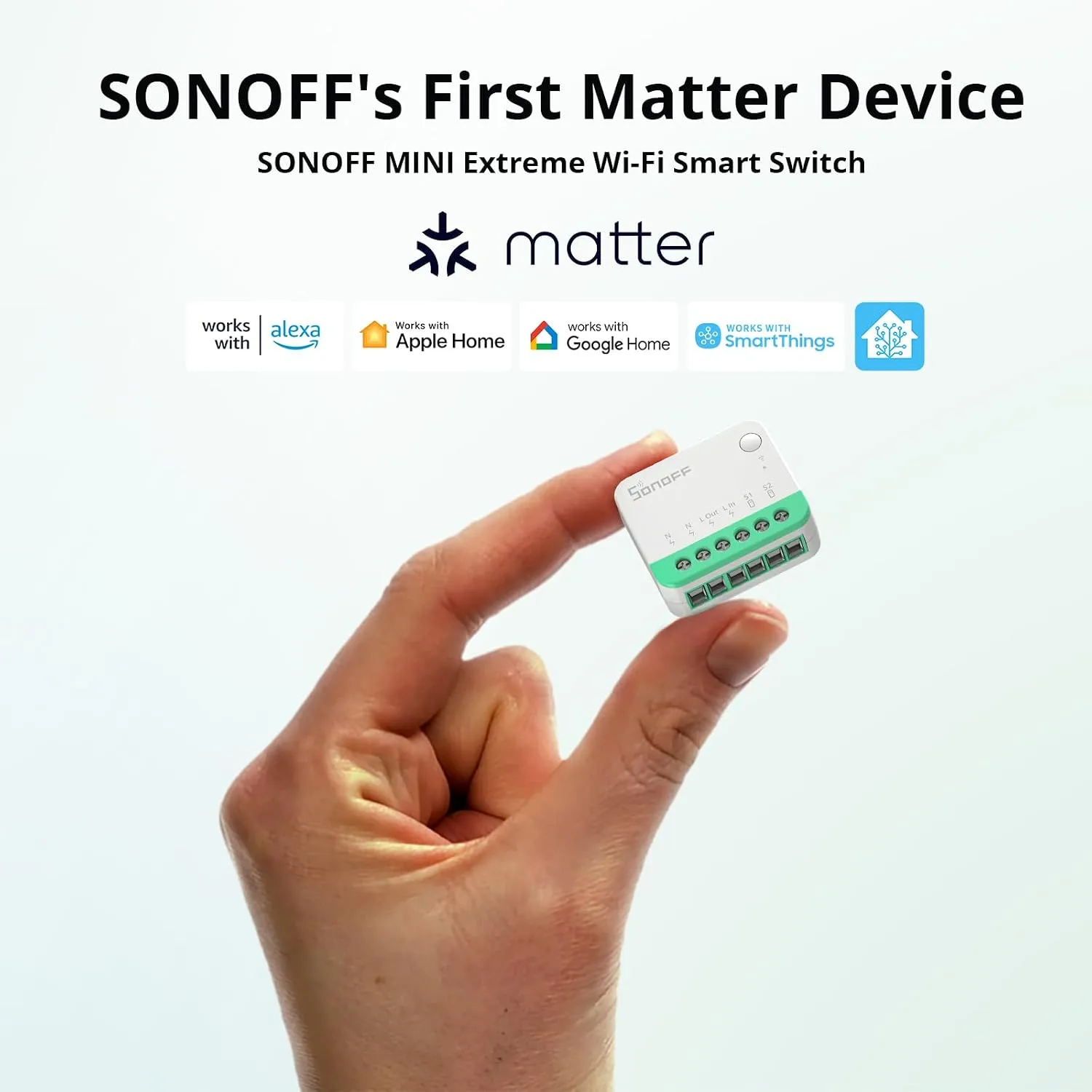 SONOFF MINIR4M Matter Smart Wi-Fi Switch Module - Compact DIY Relay 2