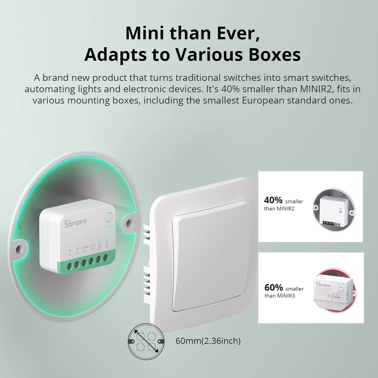 SONOFF MINIR4M Matter Smart Wi-Fi Switch Module - Compact DIY Relay 6