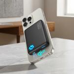 INIU Qi2 Certified 30W 10000mAh Magnetic Wireless Portable Power Bank - Black