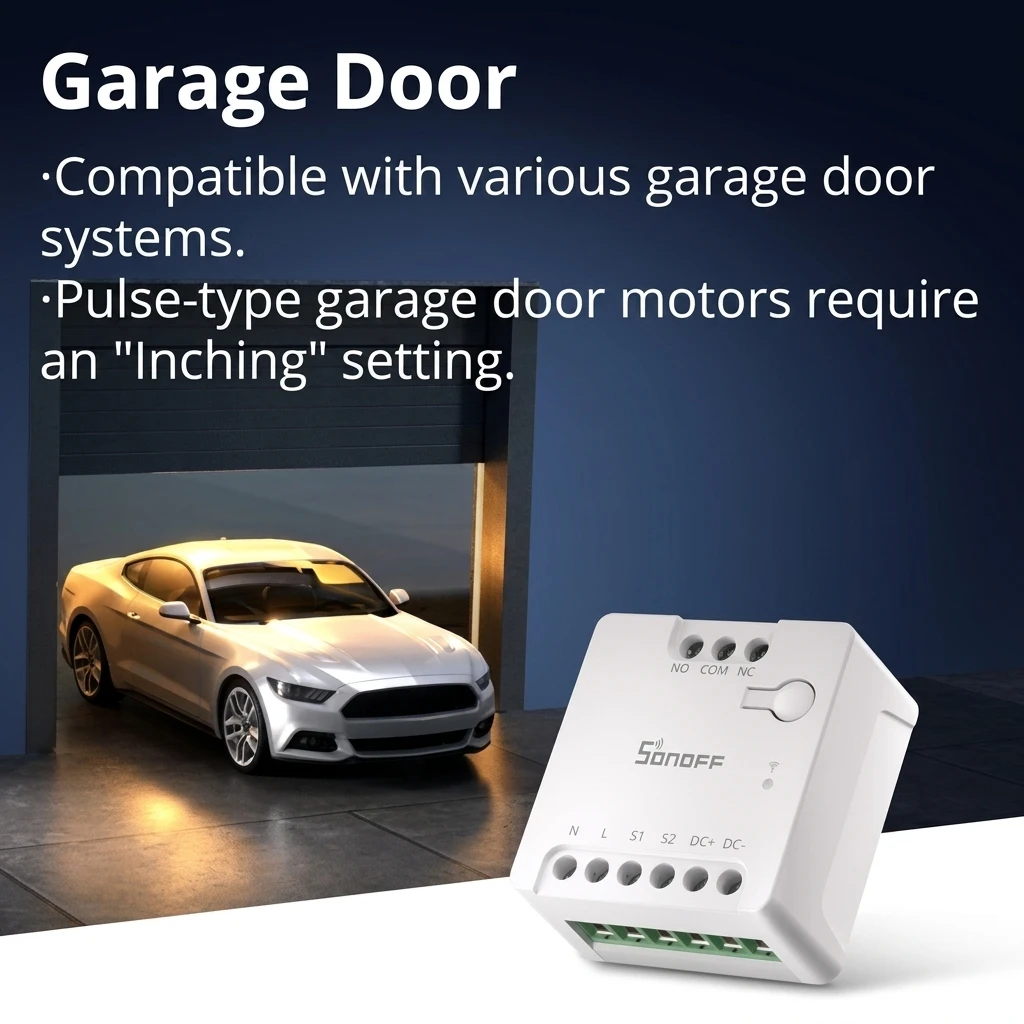 SONOFF MINI-D Matter Smart Switch with Dry Contact Output - WiFi Boiler & Garage Controller 2