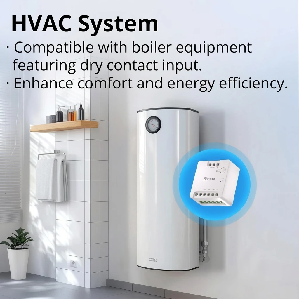 SONOFF MINI-D Matter Smart Switch with Dry Contact Output - WiFi Boiler & Garage Controller 3