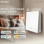 MOES Matter Smart WiFi Wall Switch, 1 Gang, Neutral Wire Required