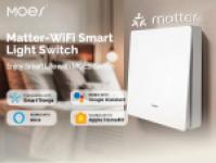 MOES Matter Smart WiFi Wall Switch, 1 Gang, Neutral Wire Required
