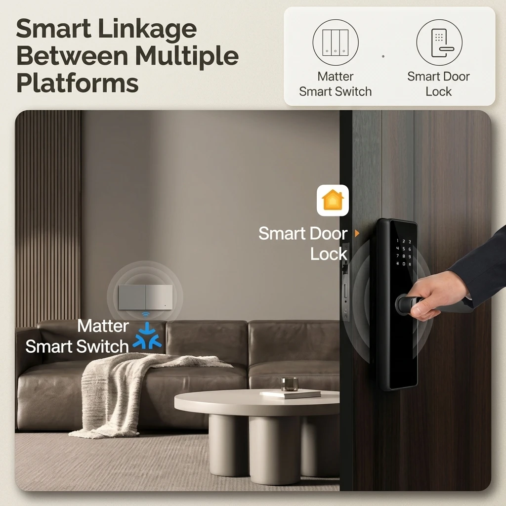 MOES Matter Smart WiFi Wall Switch, 1 Gang, Neutral Wire Required 5