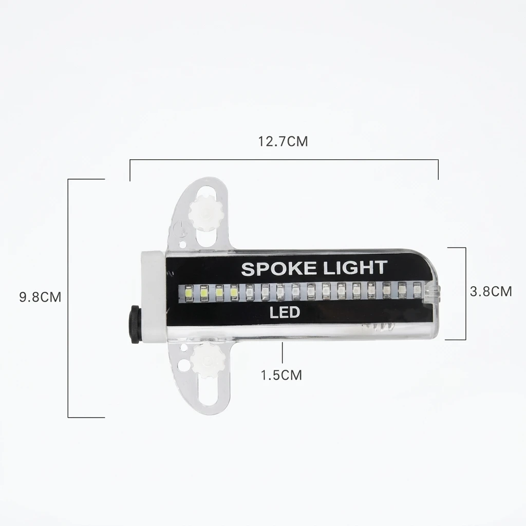 32 LED Spoke Lights - 30 Color Flashing Patterns Automatically Change, Easy Mount Bicycle Lights On Wheel Spokes 6