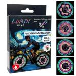 32 LED Spoke Lights - 30 Color Flashing Patterns Automatically Change, Easy Mount Bicycle Lights On Wheel Spokes