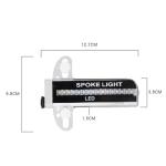 32 LED Spoke Lights - 30 Color Flashing Patterns Automatically Change, Easy Mount Bicycle Lights On Wheel Spokes