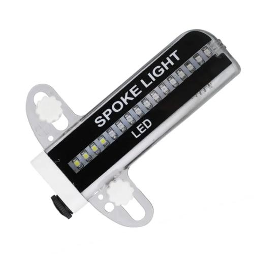 32 LED Spoke Lights - 30 Color Flashing Patterns Automatically Change, Easy Mount Bicycle Lights On Wheel Spokes