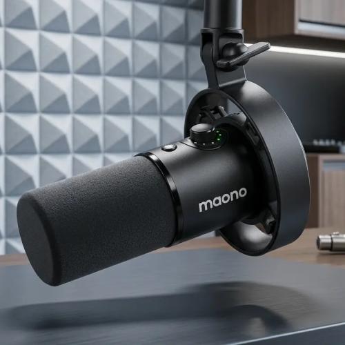 MAONO PD300X Dynamic XLR/USB Podcast Microphone with Noise Reduction and DSP