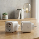 Konyks Priska FR Dual Pack Smart Electrical Sockets Set of 2 (16A, WiFi + Bluetooth, Energy Meter)