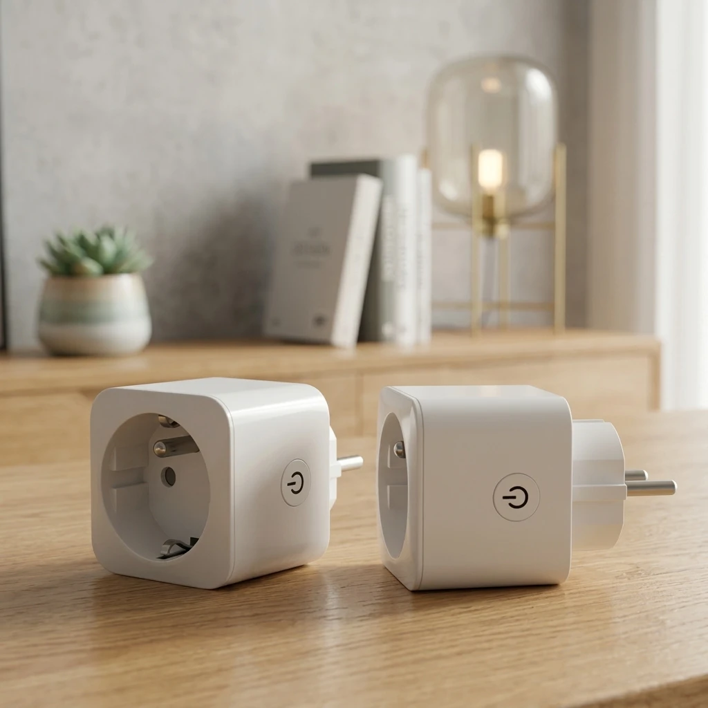 Konyks Priska FR Dual Pack Smart Electrical Sockets Set of 2 (16A, WiFi + Bluetooth, Energy Meter)