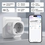 SURFOU 16A WiFi Smart Plug with Energy Monitoring - Alexa & Google Home Compatible