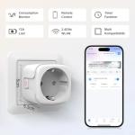 SURFOU 16A WiFi Smart Plug with Energy Monitoring - Alexa & Google Home Compatible