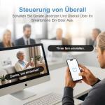 SURFOU 16A WiFi Smart Plug with Energy Monitoring - Alexa & Google Home Compatible