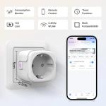 SURFOU 16A WiFi Smart Plug with Energy Monitoring - Alexa & Google Home Compatible